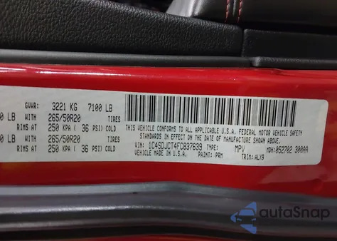 2015 Dodge Durango R/T from USA, damaged, VIN 1C4SDJCT4FC837639